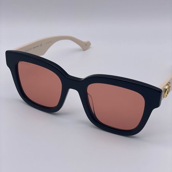 GUCCI GG0998S 002 Black/White/Orange Women Sunglasses - Picture 5 of 12